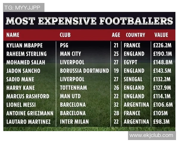 如何通过球员身价数据了解足球明星的市场价值与影响力